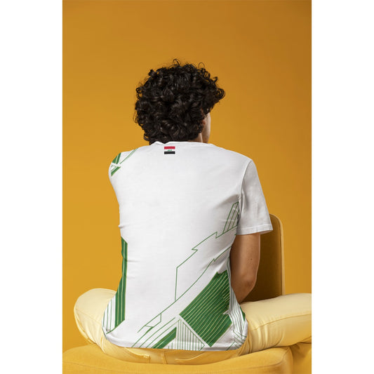 Classic Iraq Soccer Jersey Tee - White