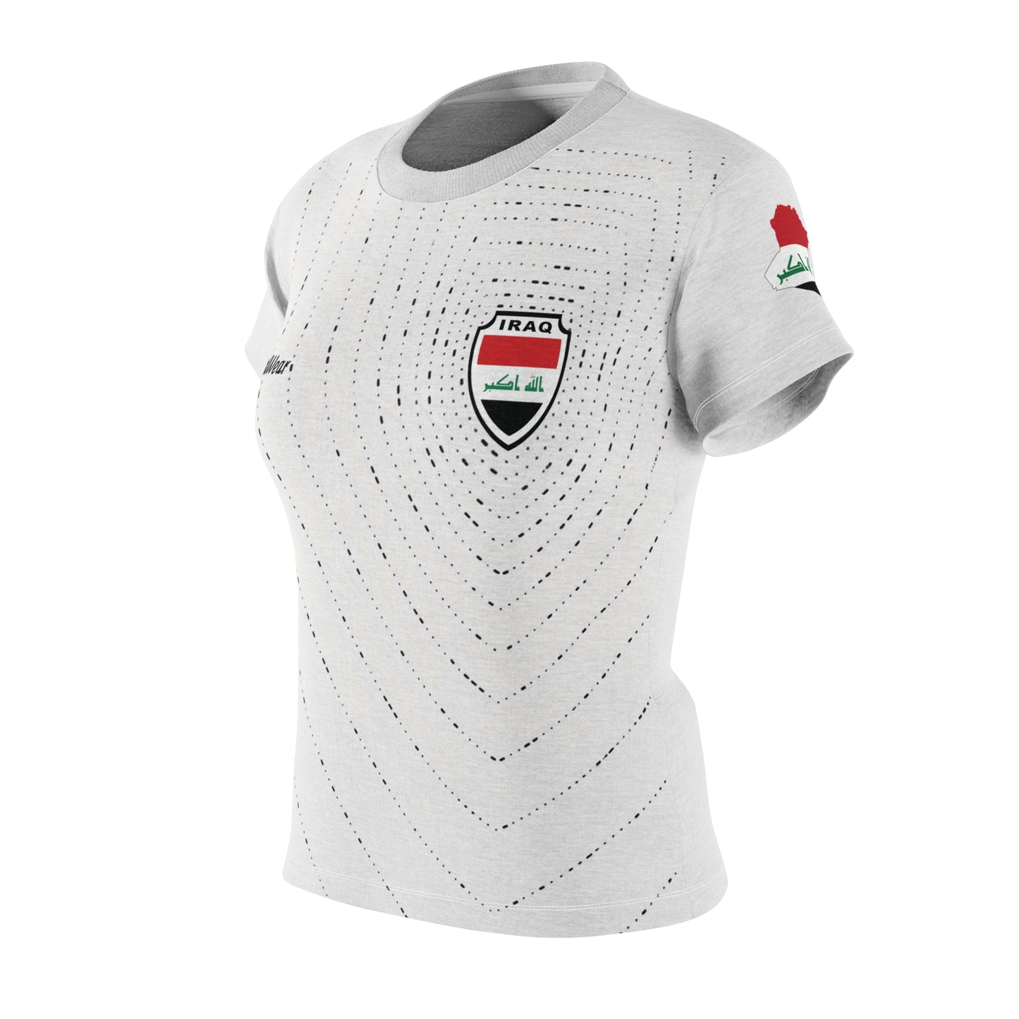 Iraq Jersey Women's White Tee — AYMEN 18