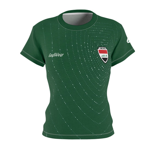 Iraq Jersey Women's Tee Green— AYMEN 18