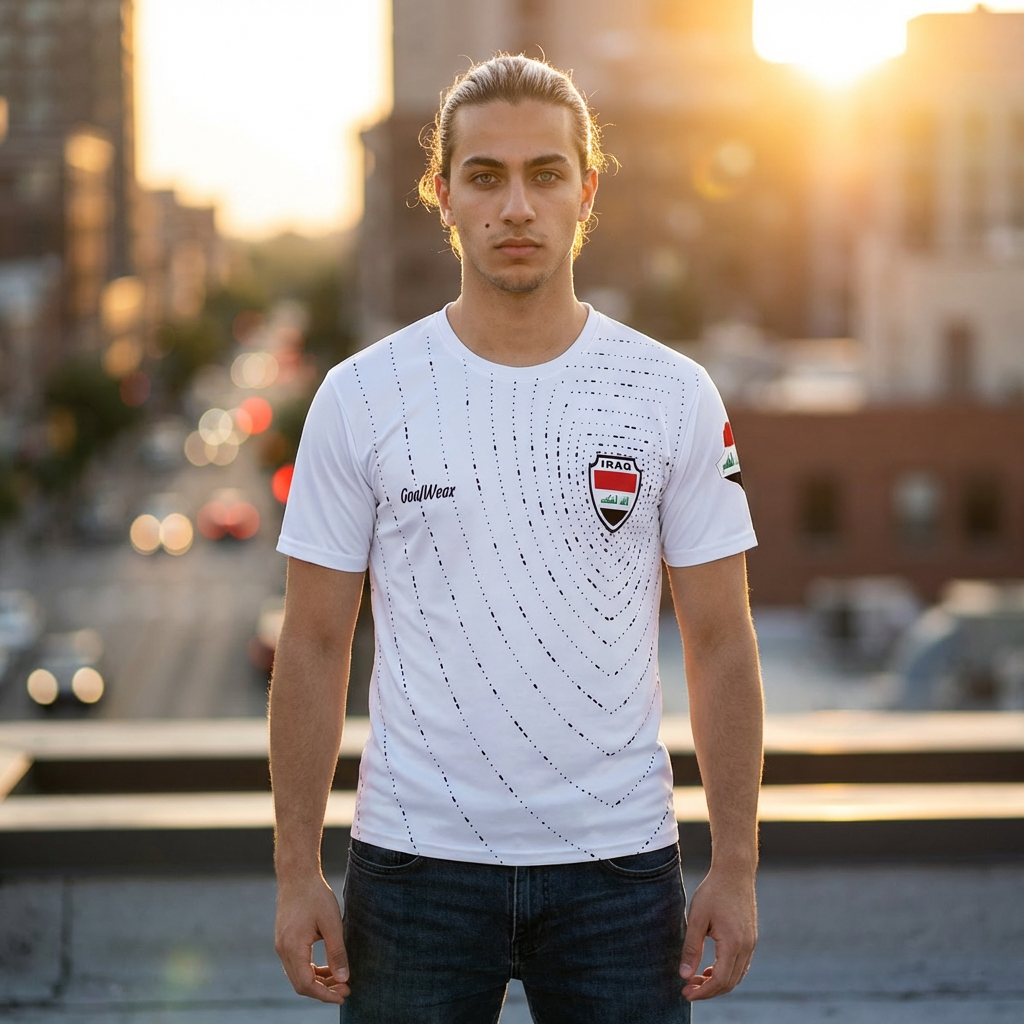 Iraq Soccer Jersey — Aymen18 Men's T‑Shirt (Copy)