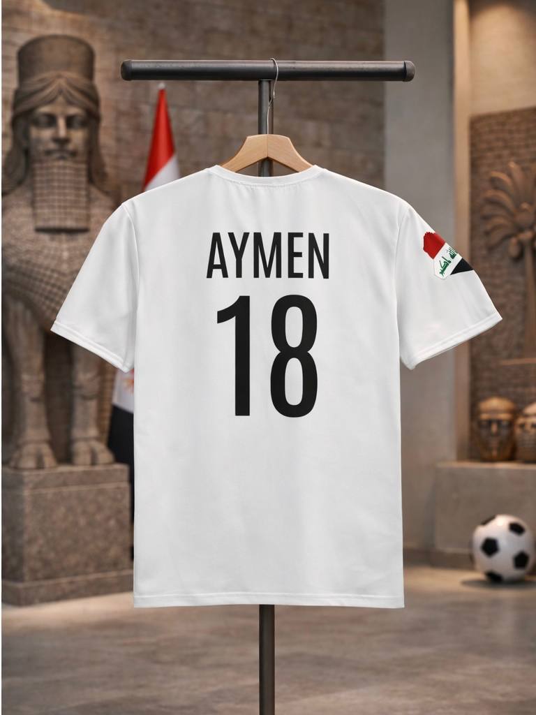 Iraq Soccer Jersey — Aymen18 Men's T‑Shirt (Copy)