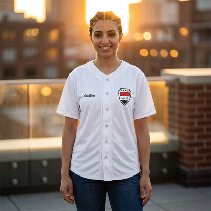 Iraq Crest Women’s Jersey — Patriotic Soccer-Style Club Shirt