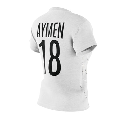 Iraq Jersey Women's White Tee — AYMEN 18