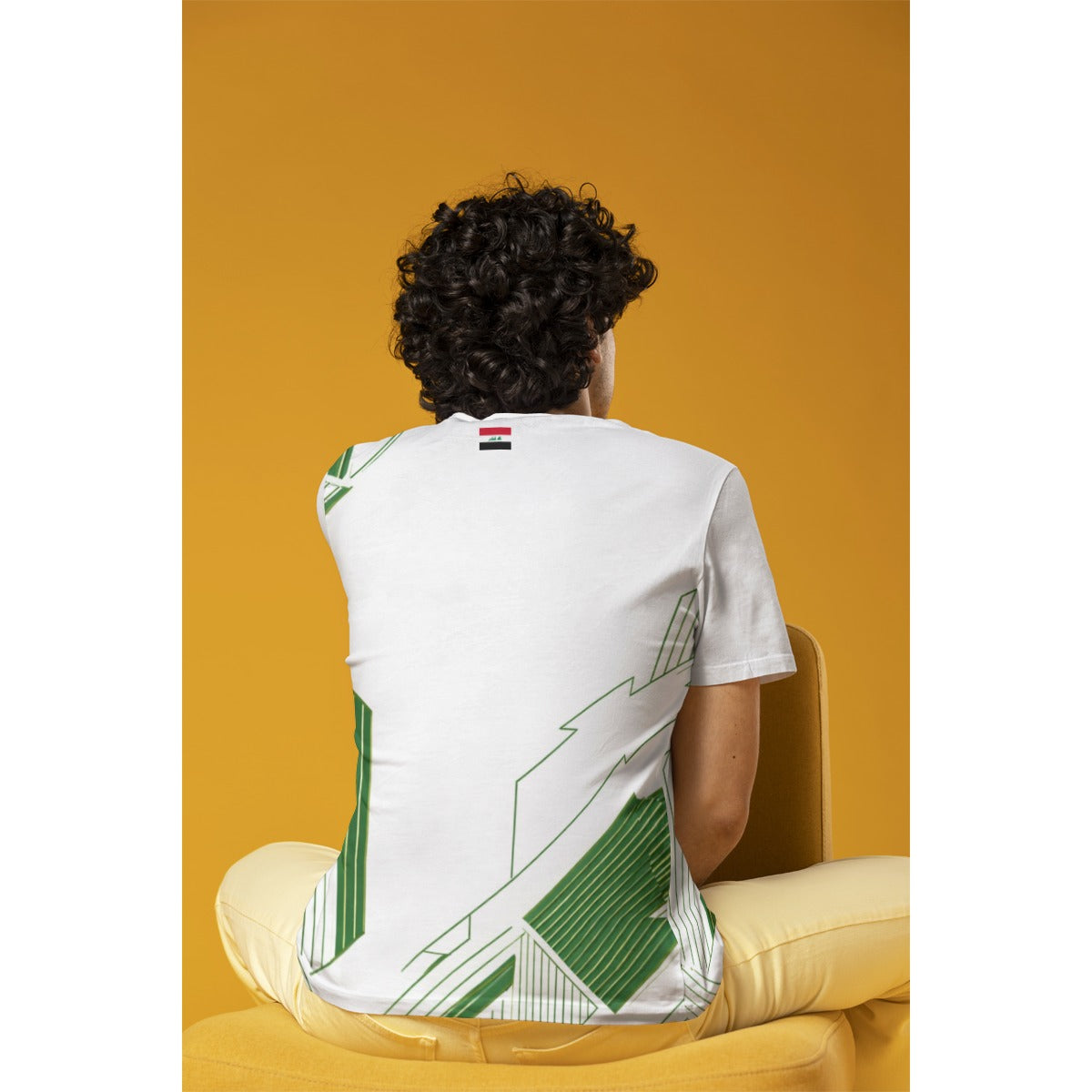Classic Iraq Soccer Jersey Tee - White