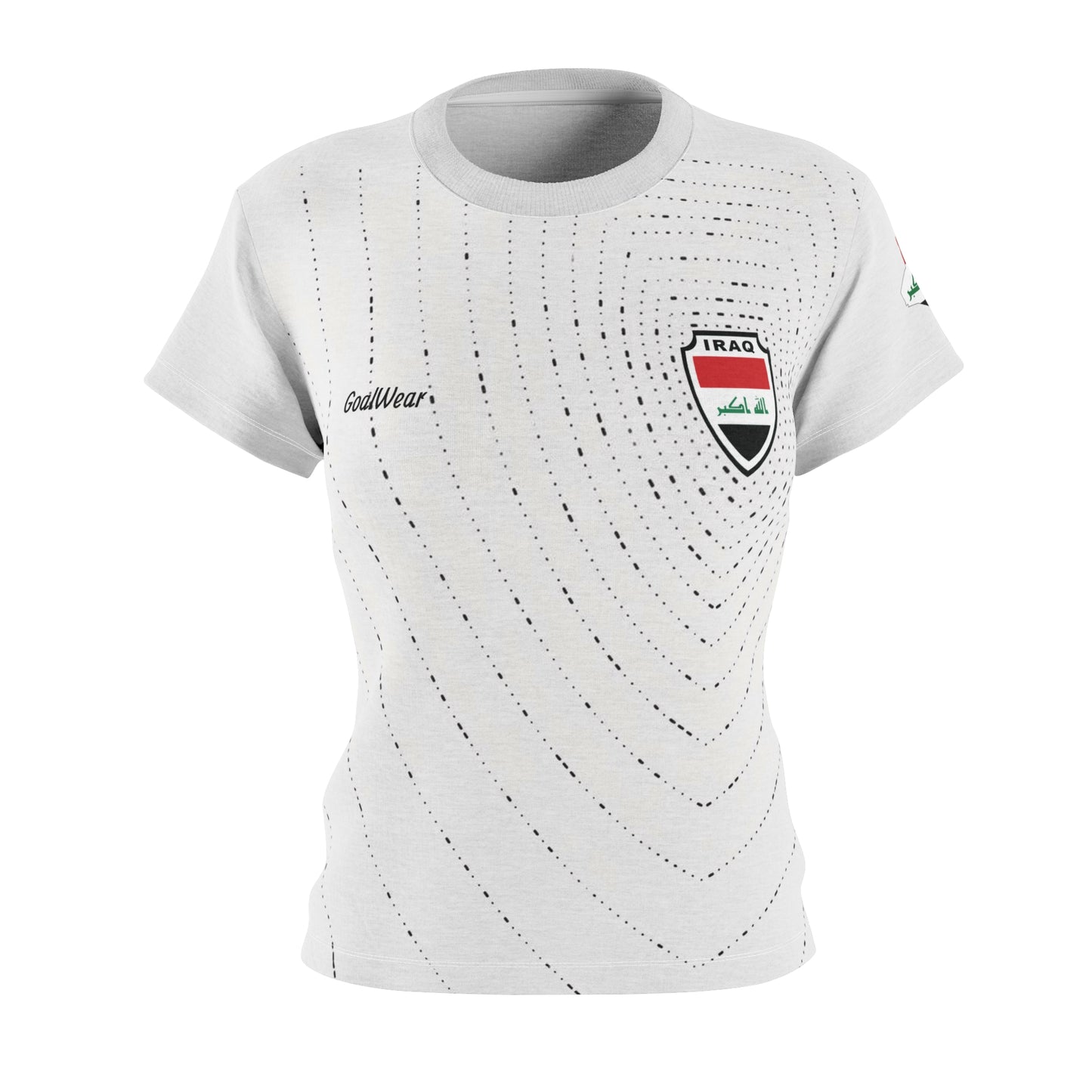 Iraq Jersey Women's White Tee — AYMEN 18